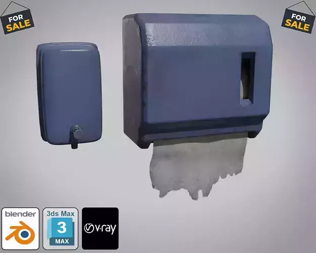 ToiletRollBox Low-poly 3D model