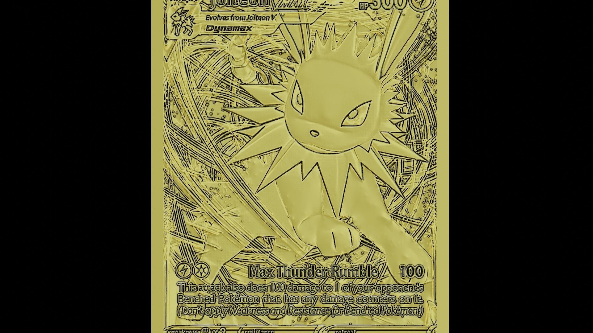 JOLTEON V MAX POKEMON TCG CARD 3D print model_1