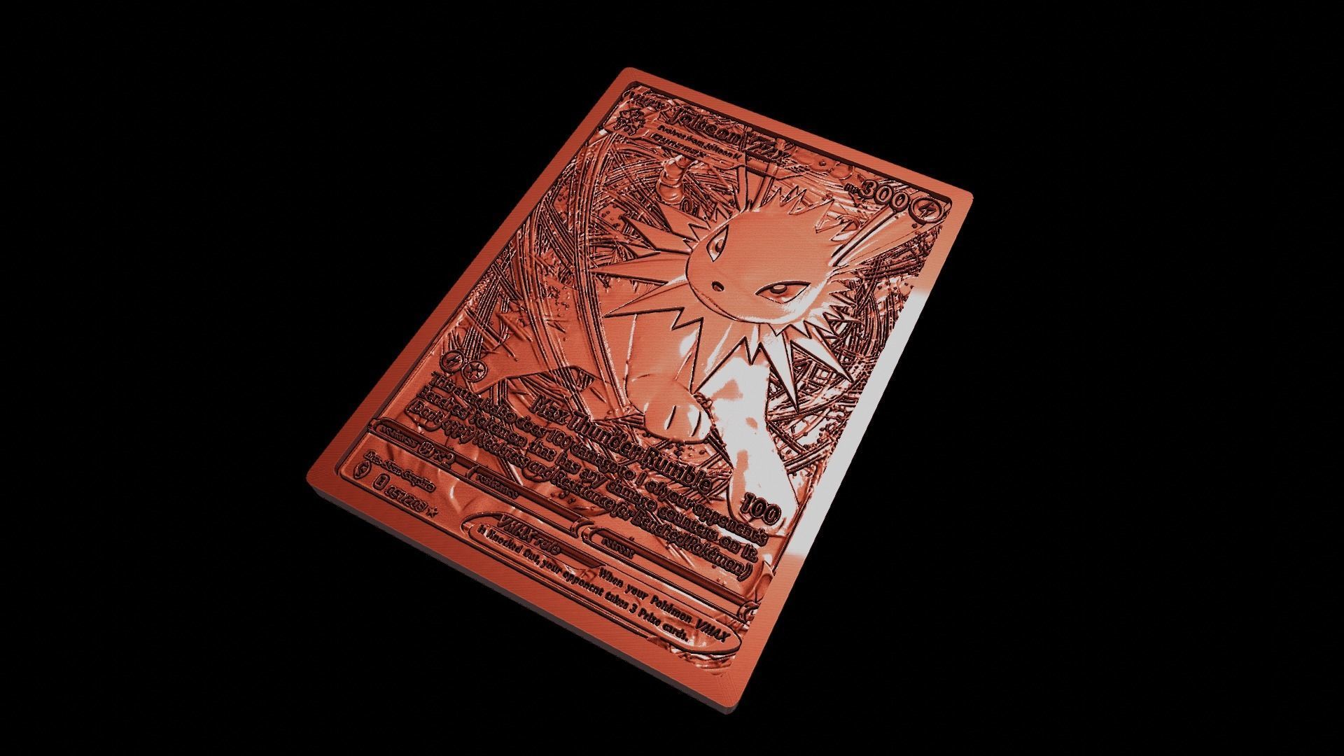 JOLTEON V MAX POKEMON TCG CARD 3D print model_3