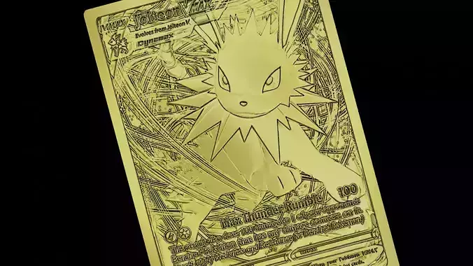 JOLTEON V MAX POKEMON TCG CARD 3D print model