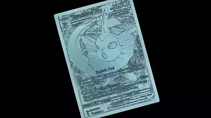 VAPOREON V MAX POKEMON CARD