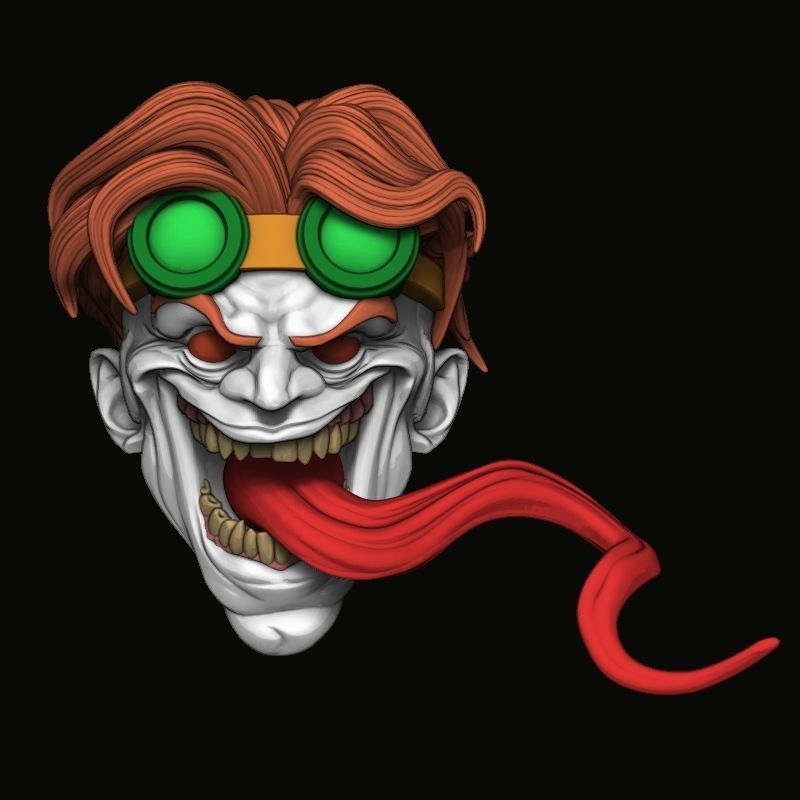 toad xmen heads 3D print model_2