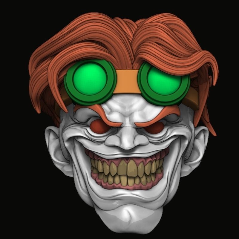 toad xmen heads 3D print model_3