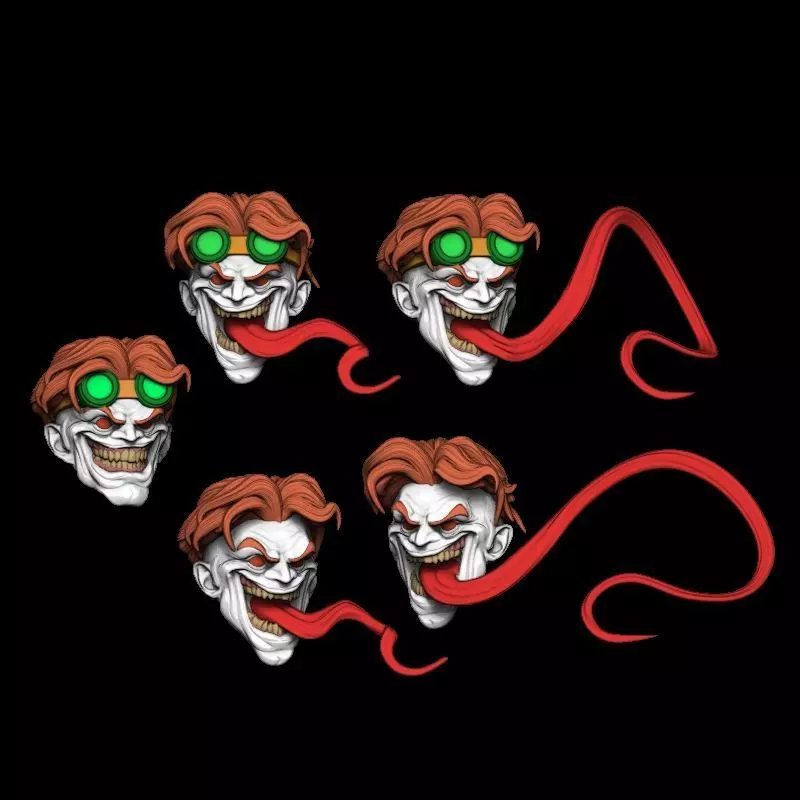 toad xmen heads 3D print model_0