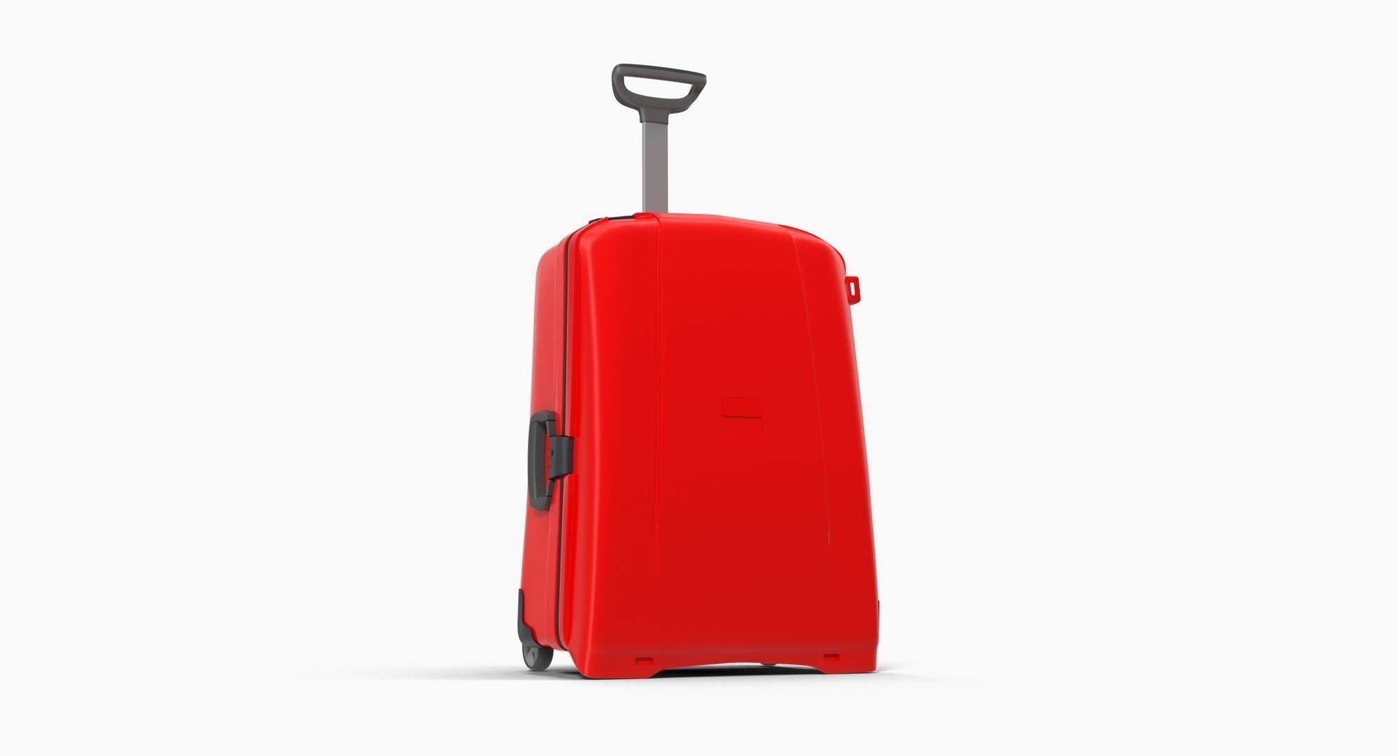 Suitcase Red Generic Low-poly 3D model_3