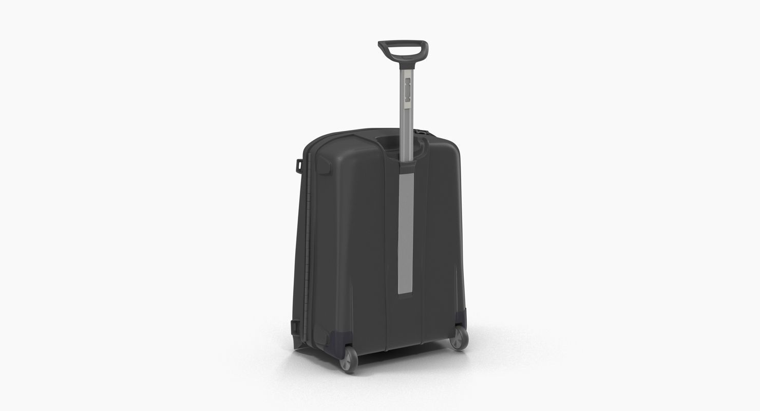 Suitcase Black Generic Low-poly 3D model_20
