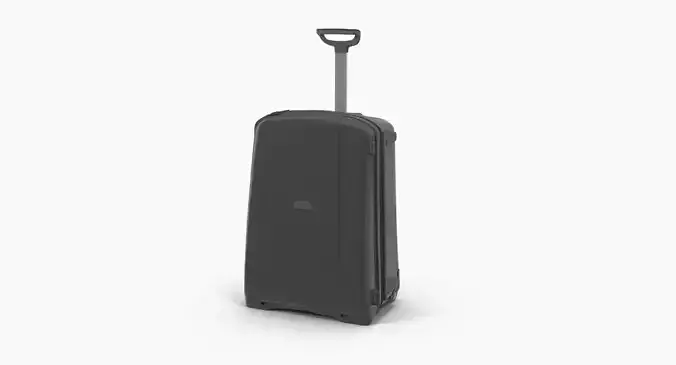 Suitcase Black Generic Low-poly 3D model Suitcase Black Generic Low-poly 3D model