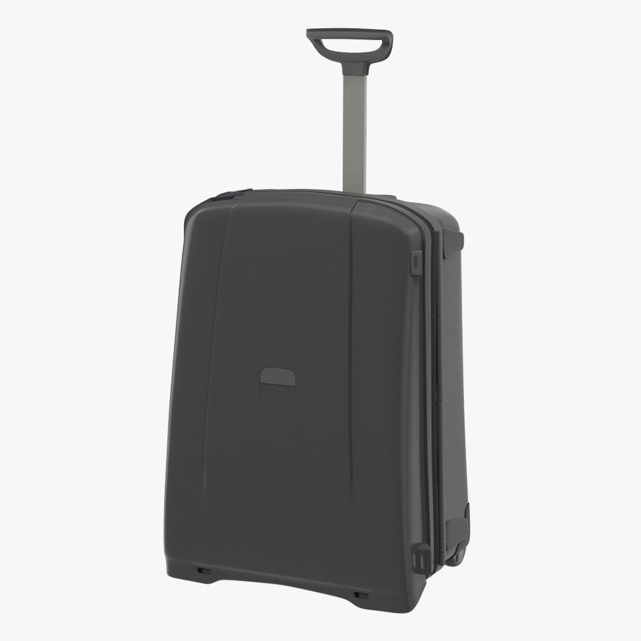 Suitcase Black Generic Low-poly 3D model_24