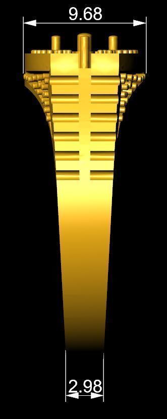 Diamond Ring for Women 3D print model_4