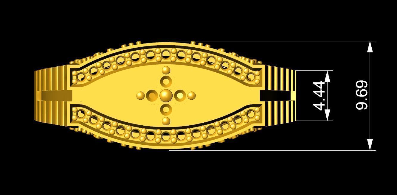 Diamond Ring for Women 3D print model_2