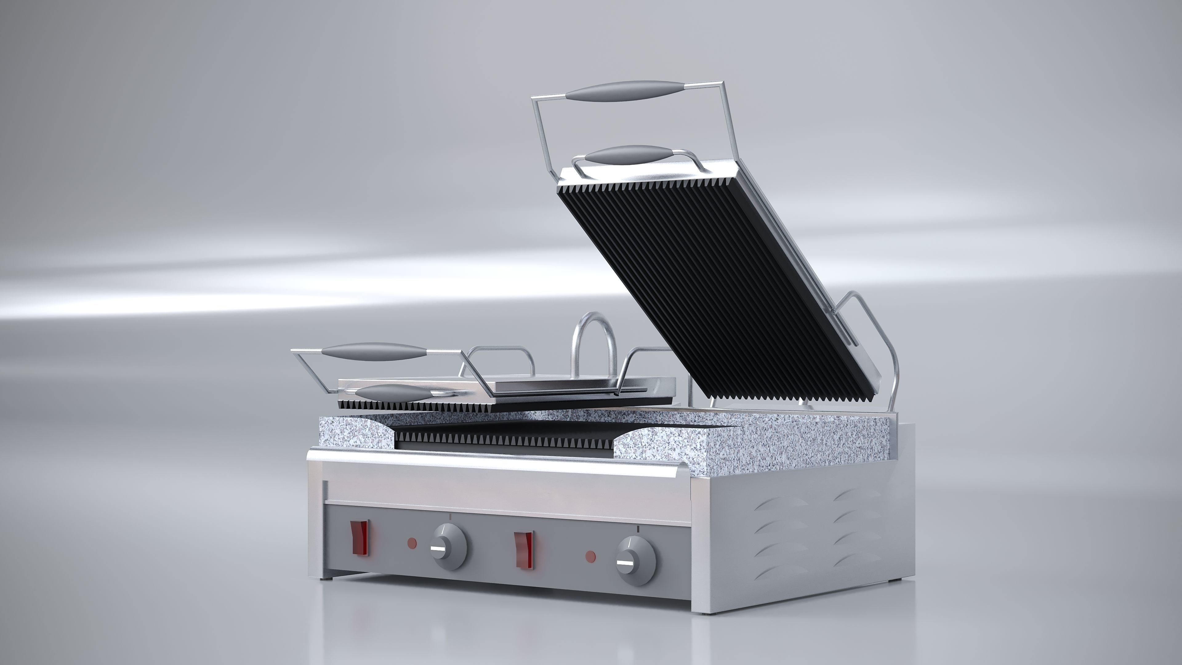 INDUSTRIAL DOUBLE TOAST MACHINE 3D model_3