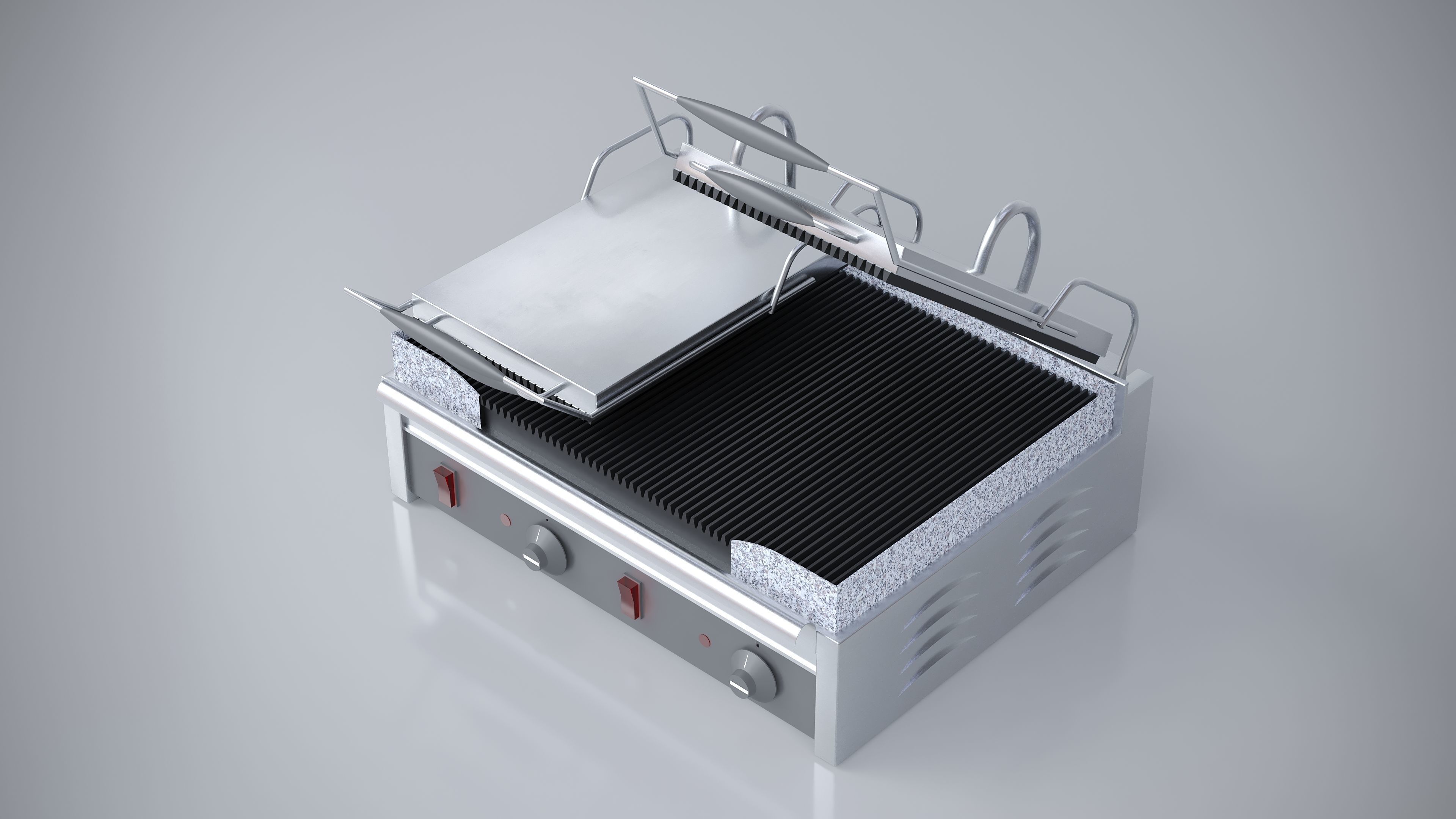 INDUSTRIAL DOUBLE TOAST MACHINE 3D model_2