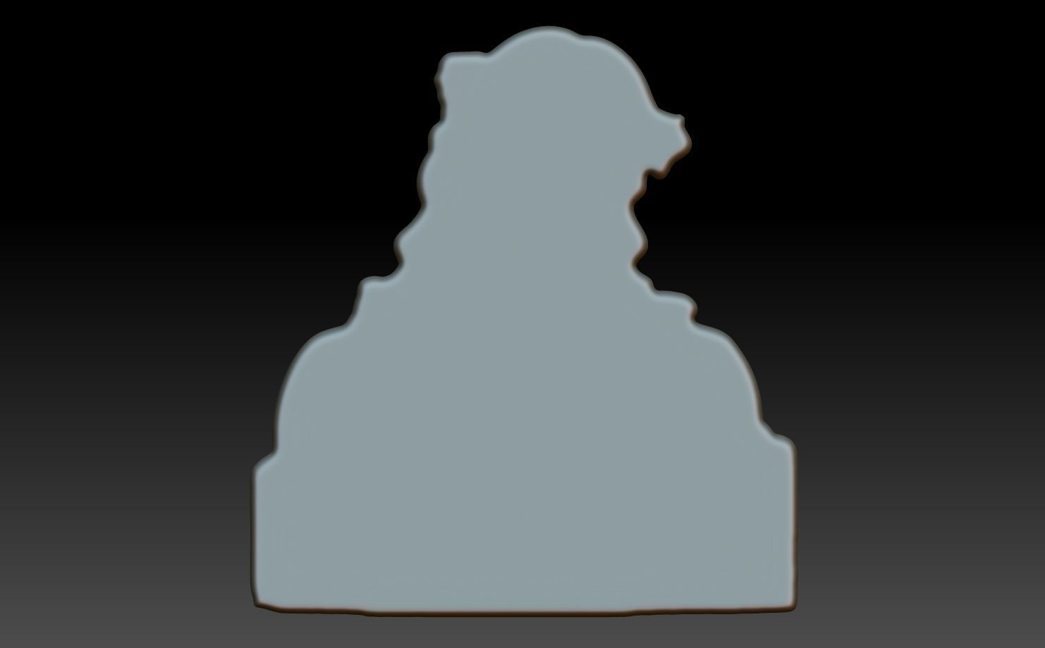 Jesus Portrait basrelief 10 240604 3D print model_5