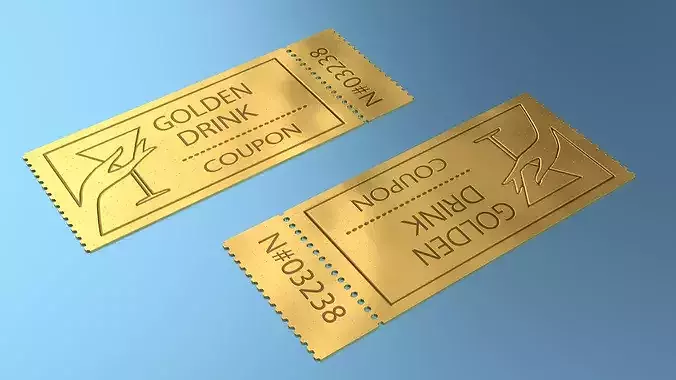 Drink Golden Coupon Ticket