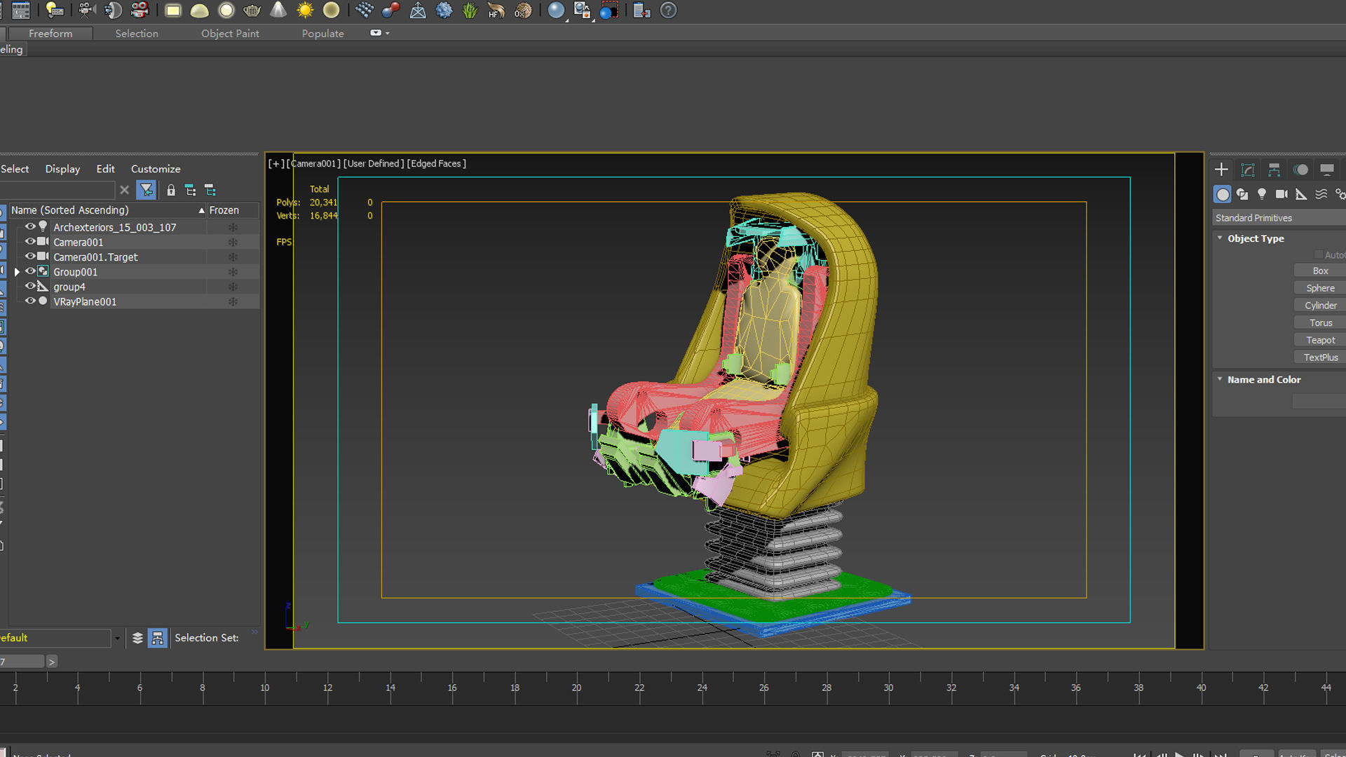 vr egg cinema science gameready glasses interactive machinery  3D model_2
