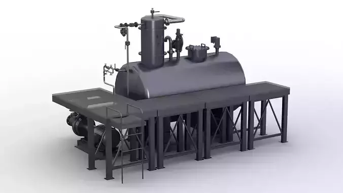 Boiler distillation valve water pump chlorination