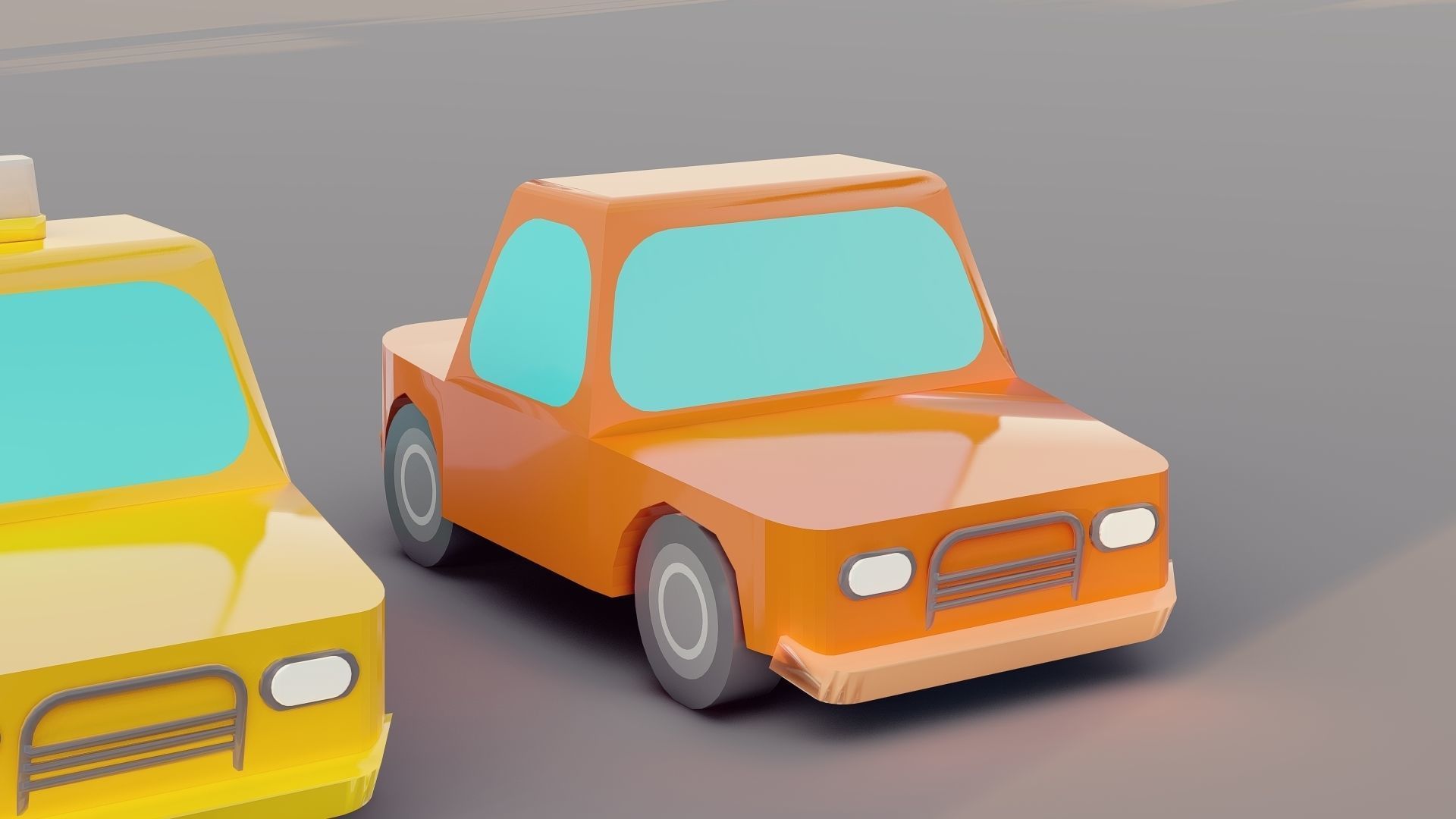 Lowpoly Vehicles 3D model_18