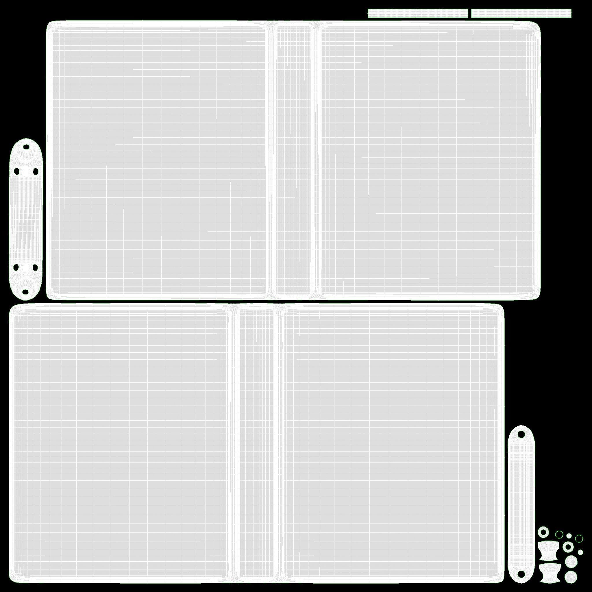 Office document binder mockup 02 open 3D model_10