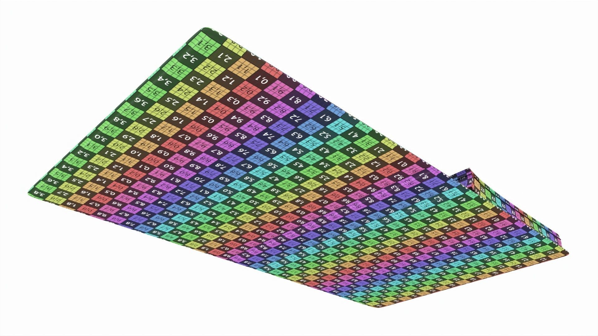 Office document binder mockup 02 open 3D model_9