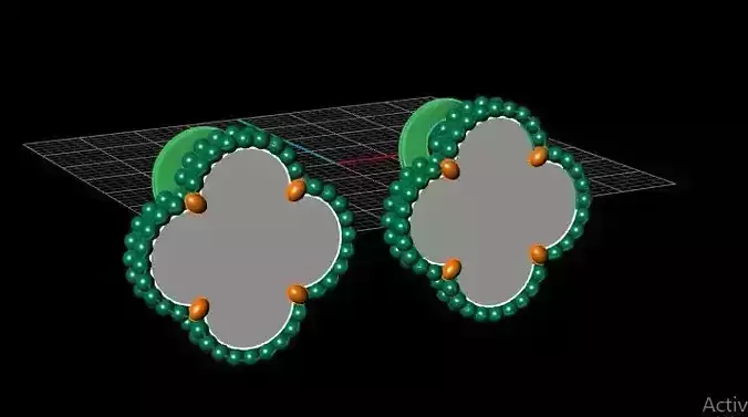 van cleef earring 3dm