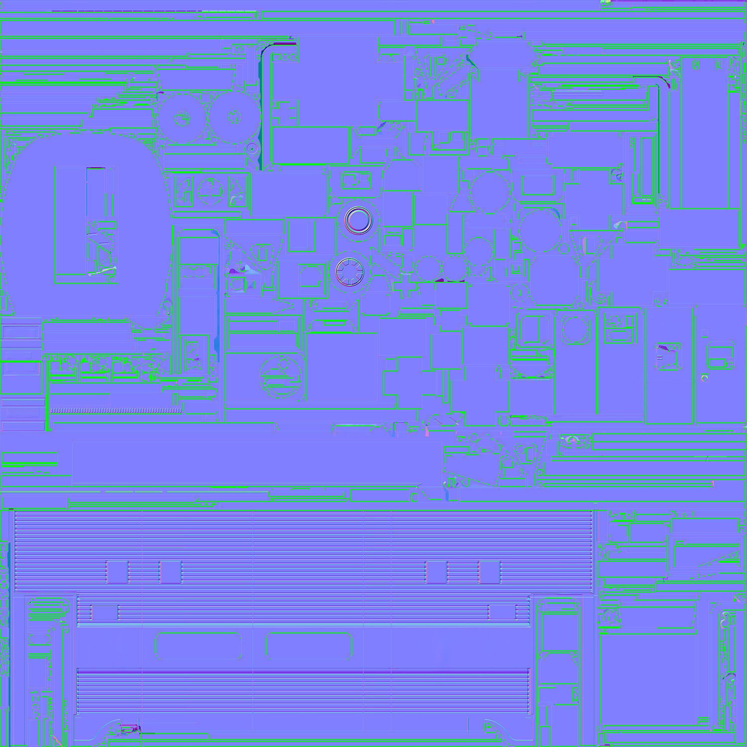 Amtrak Amfleet I Cafe Car  Low-poly 3D model_53