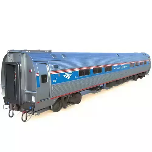 Amtrak Amfleet I Cafe Car  Low-poly 3D model