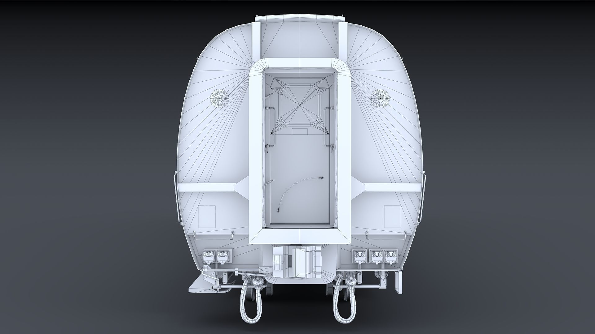 Amtrak Amfleet I Cafe Car  Low-poly 3D model_37