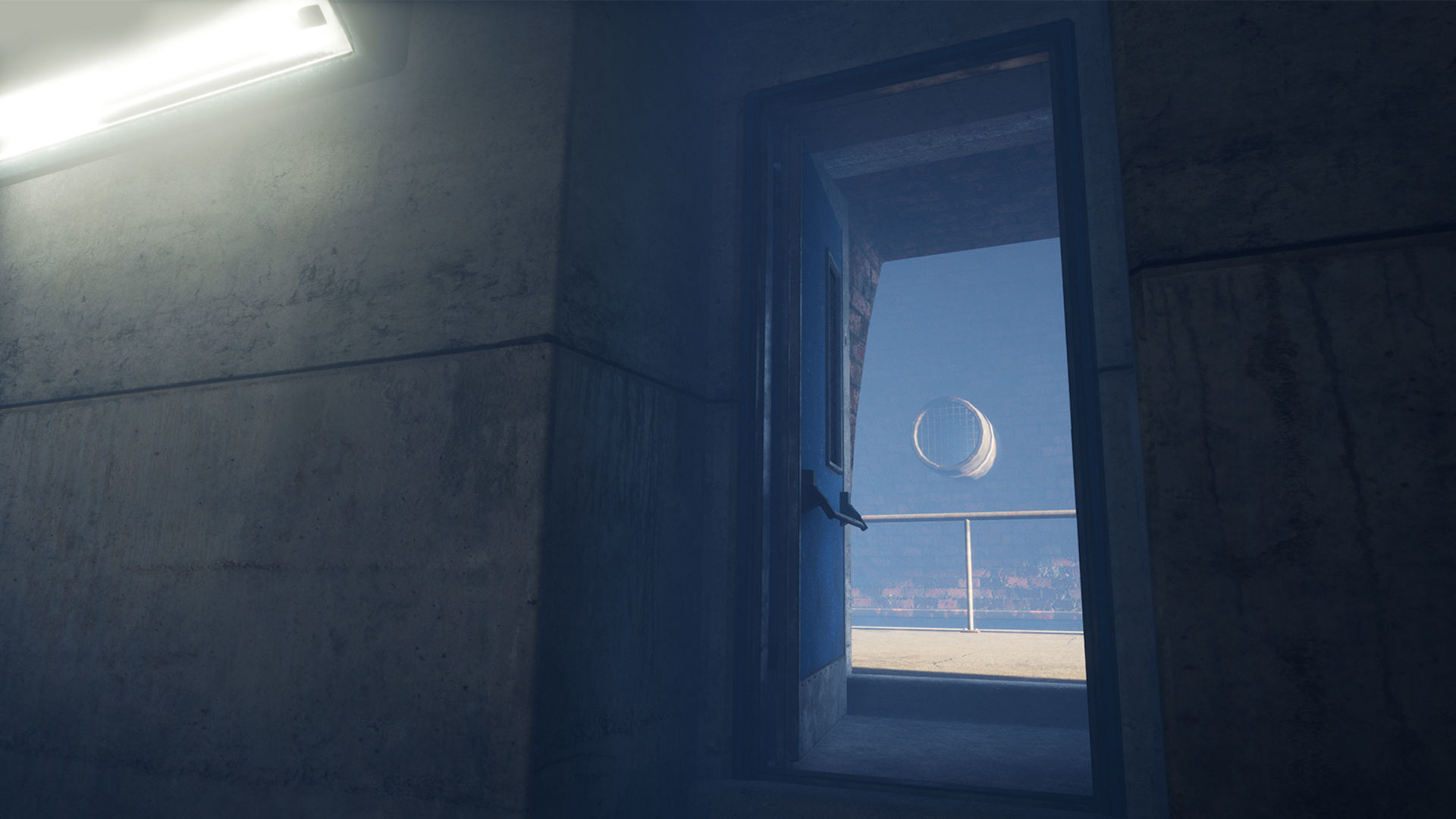 Bridge and Modular Road Tunnel set Low-poly 3D model_13