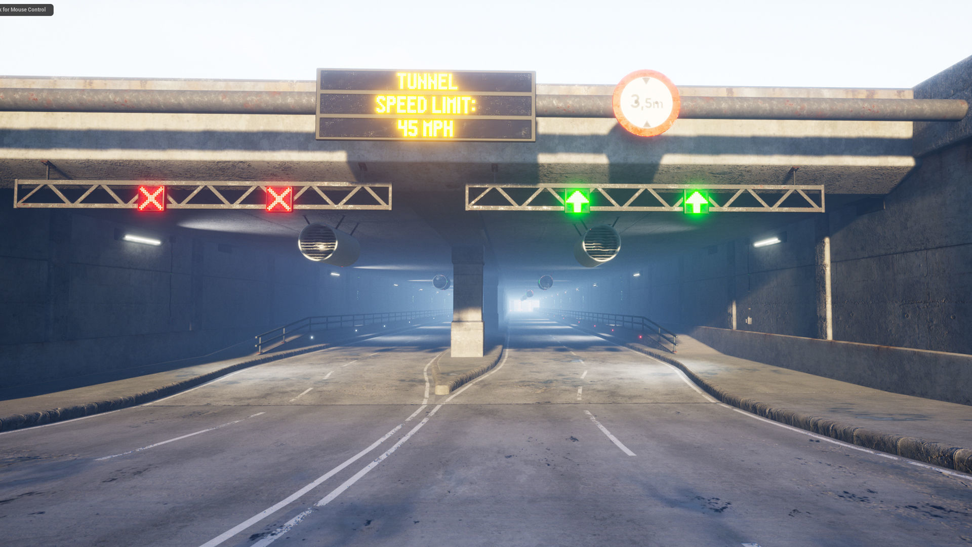 Bridge and Modular Road Tunnel set Low-poly 3D model_10