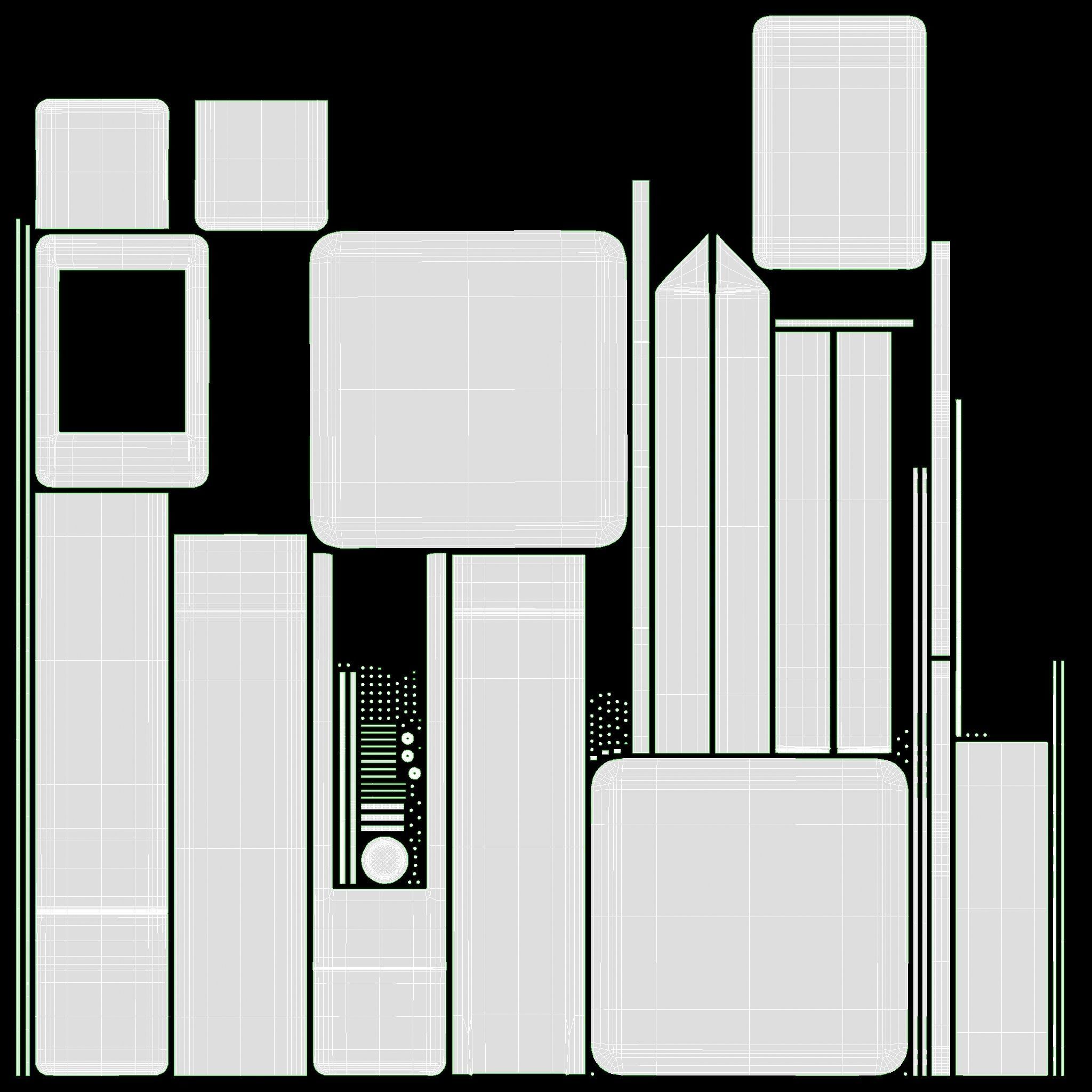 Store exhibition customer freestanding info tablet holder 3D model_10