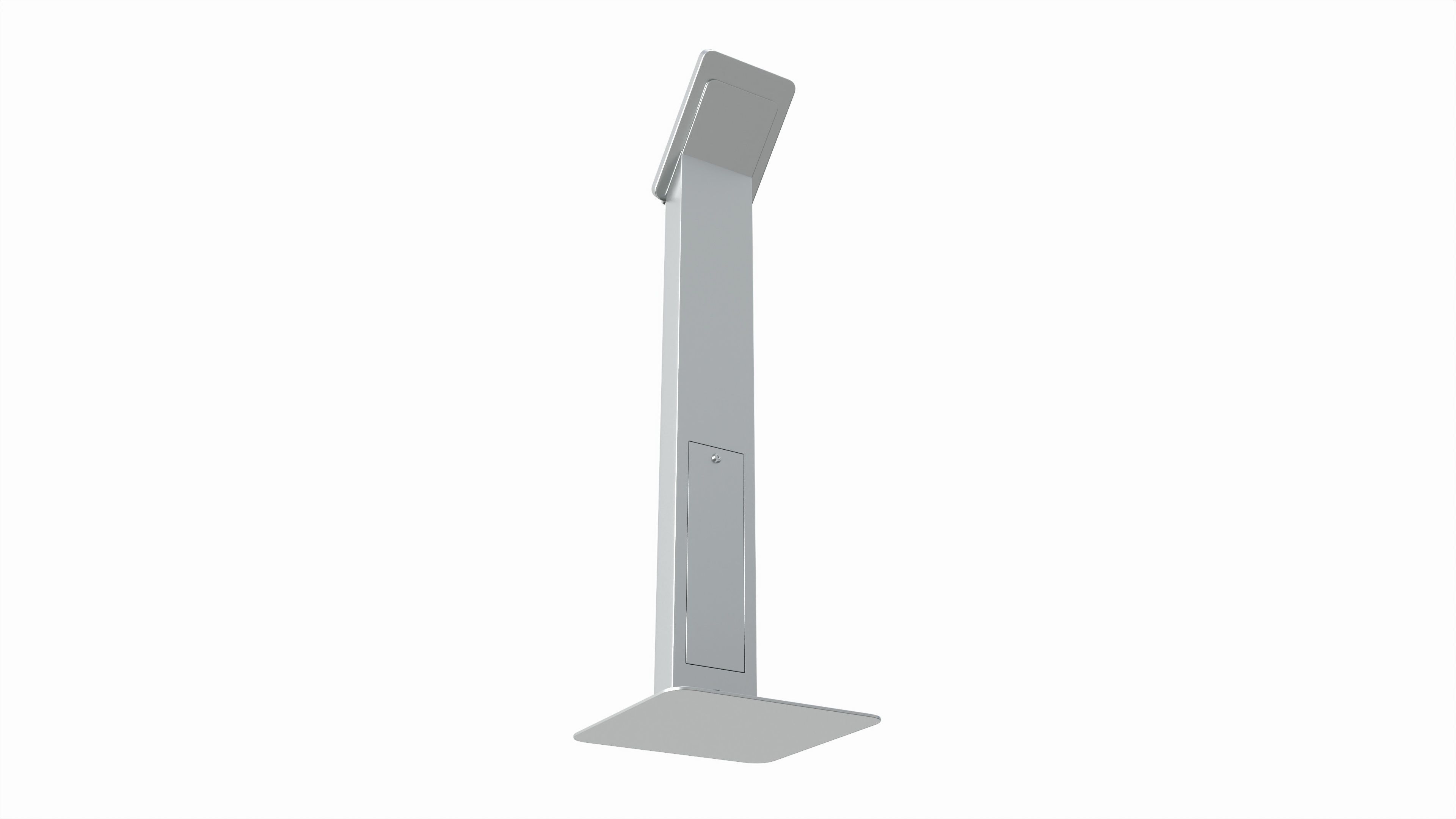 Store exhibition customer freestanding info tablet holder 3D model_3