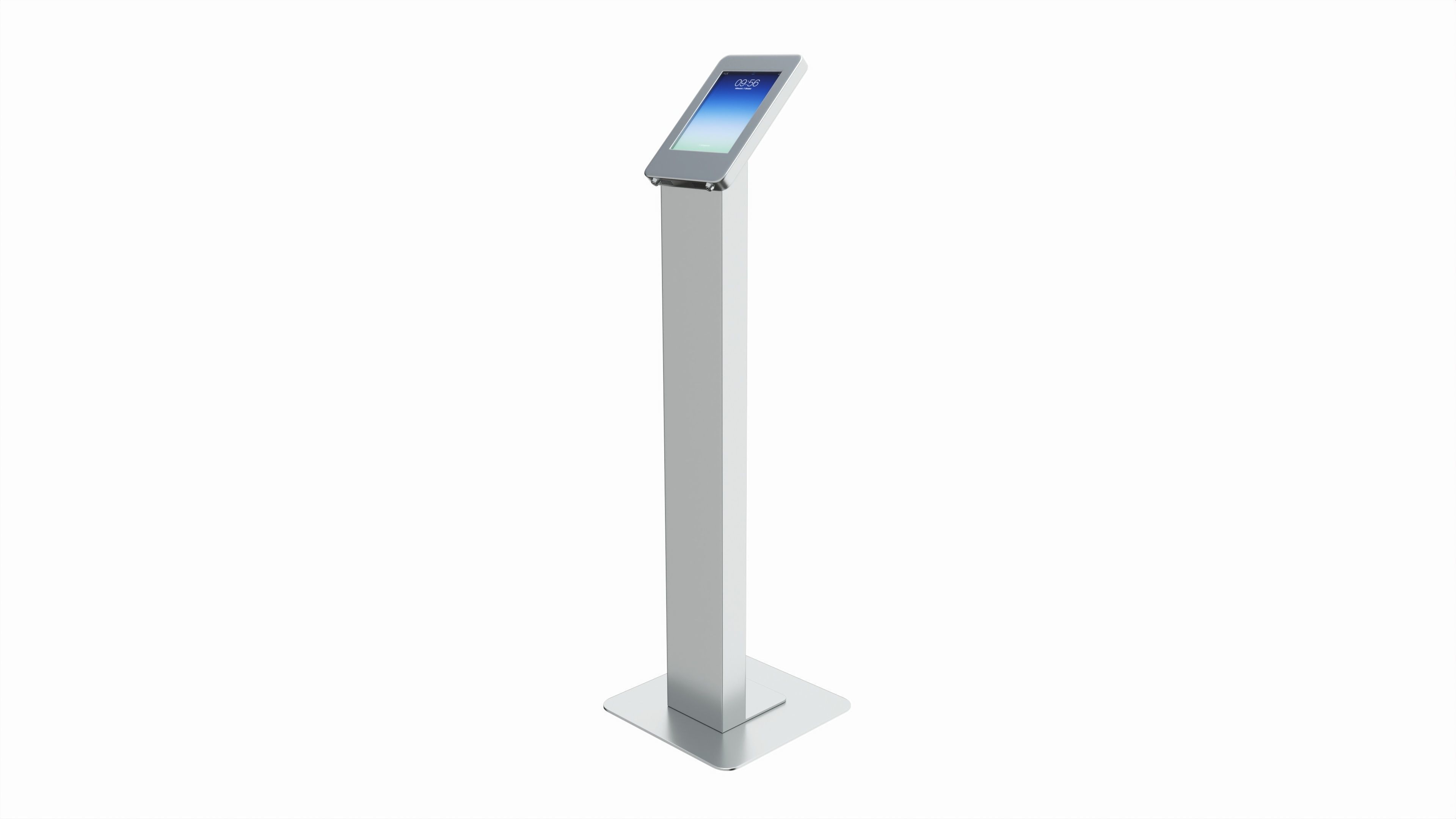 Store exhibition customer freestanding info tablet holder 3D model_1