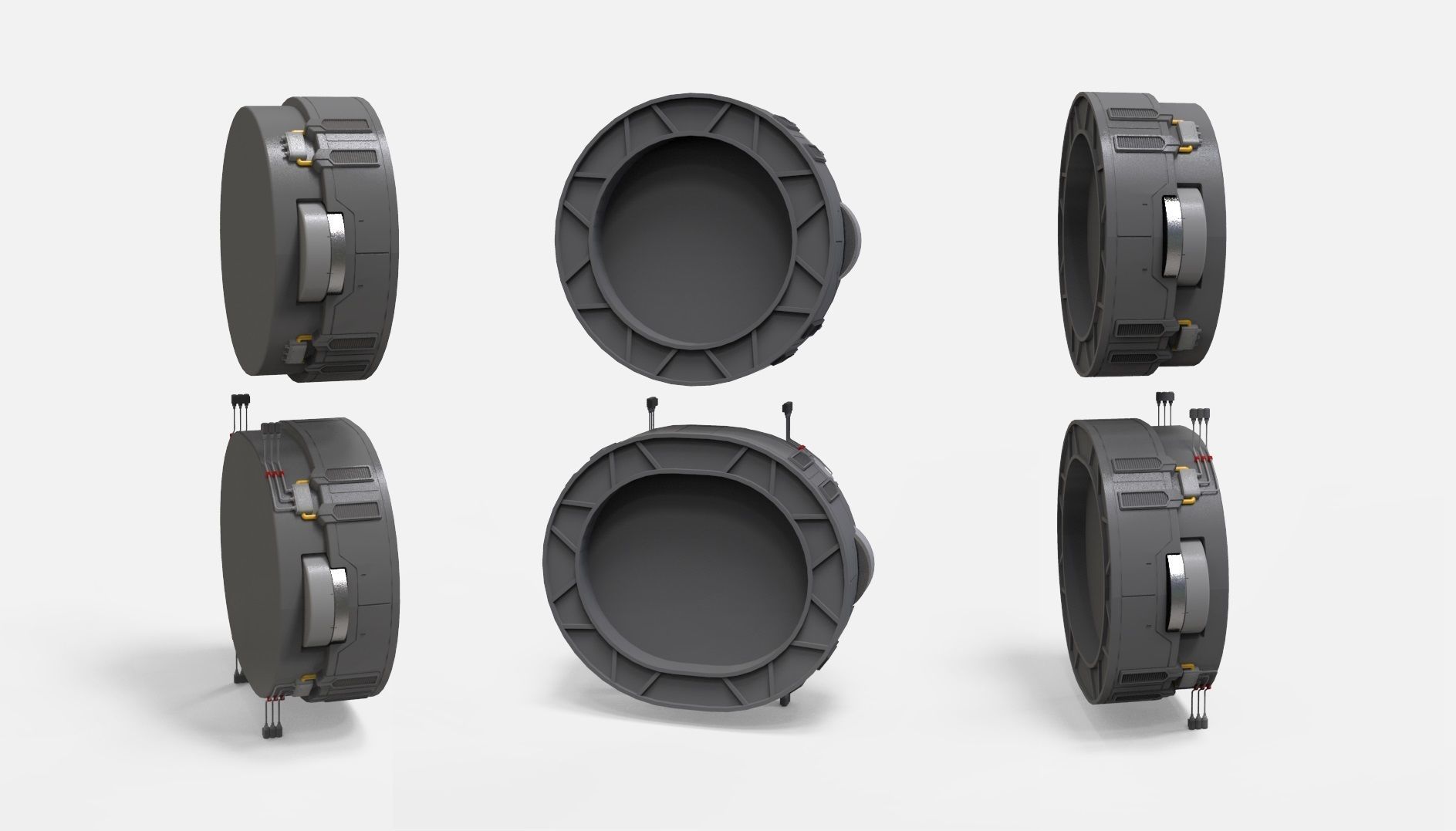 sci-fi Architecture kitbash 48 3D model_12