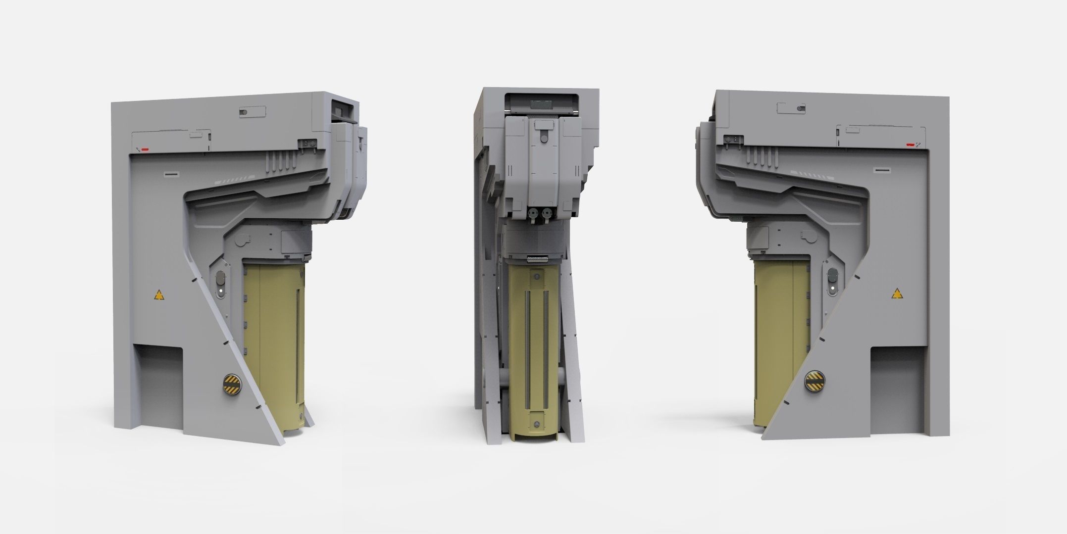 sci-fi Architecture kitbash 48 3D model_6