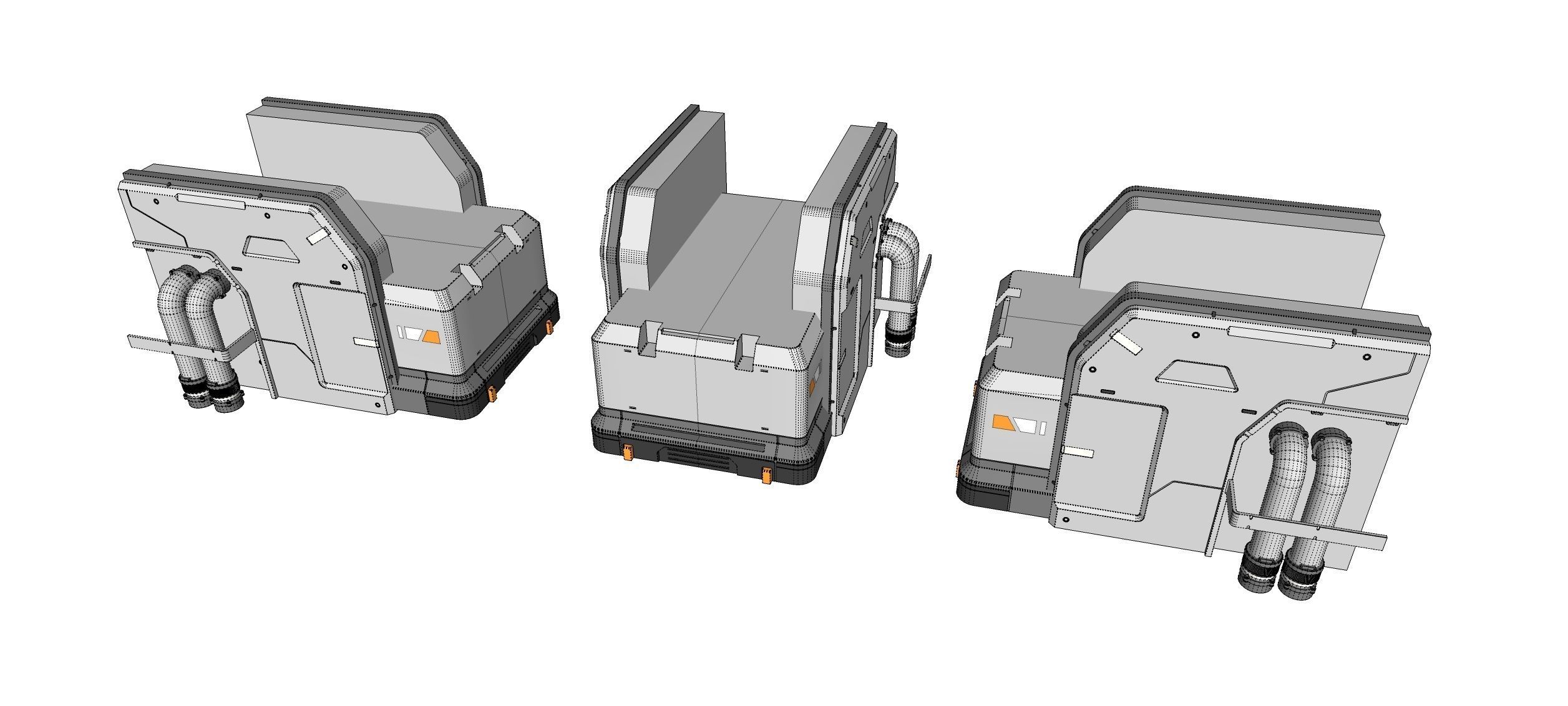 sci-fi Architecture kitbash 48 3D model_30