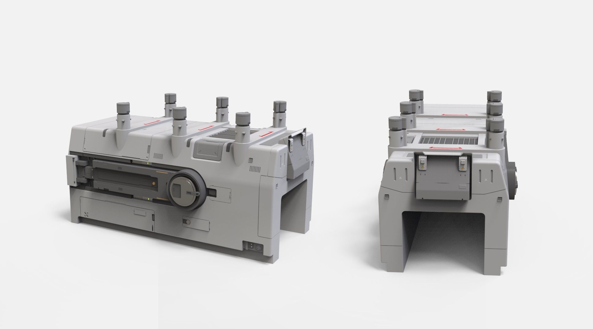 sci-fi Architecture kitbash 48 3D model_15