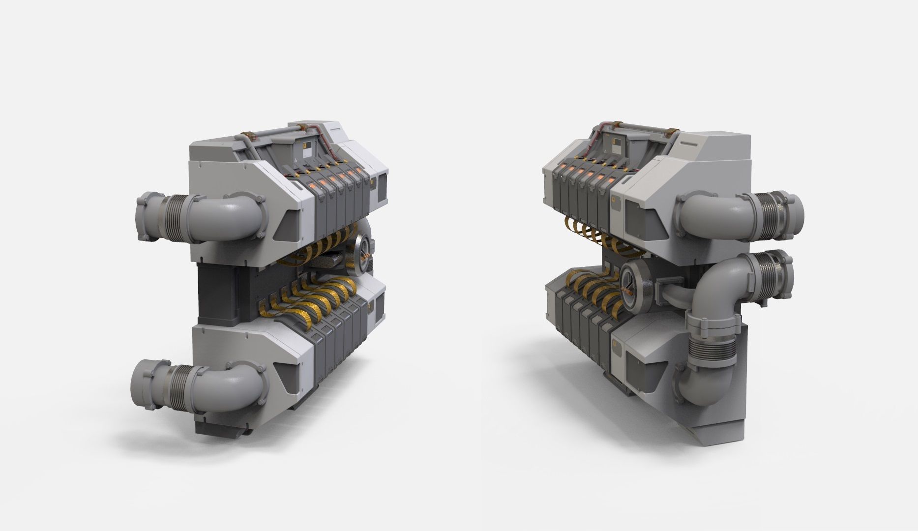 sci-fi Architecture kitbash 48 3D model_5