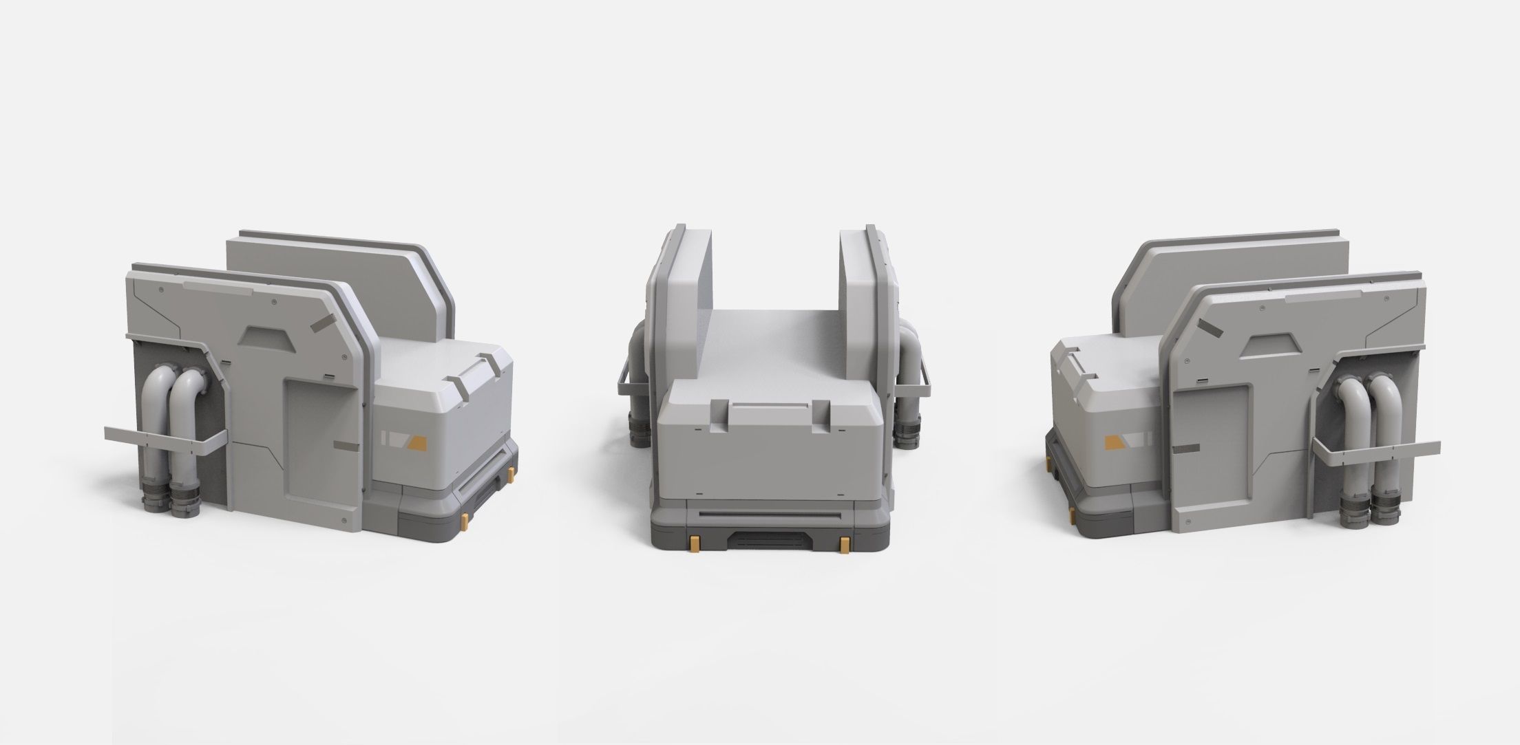 sci-fi Architecture kitbash 48 3D model_17