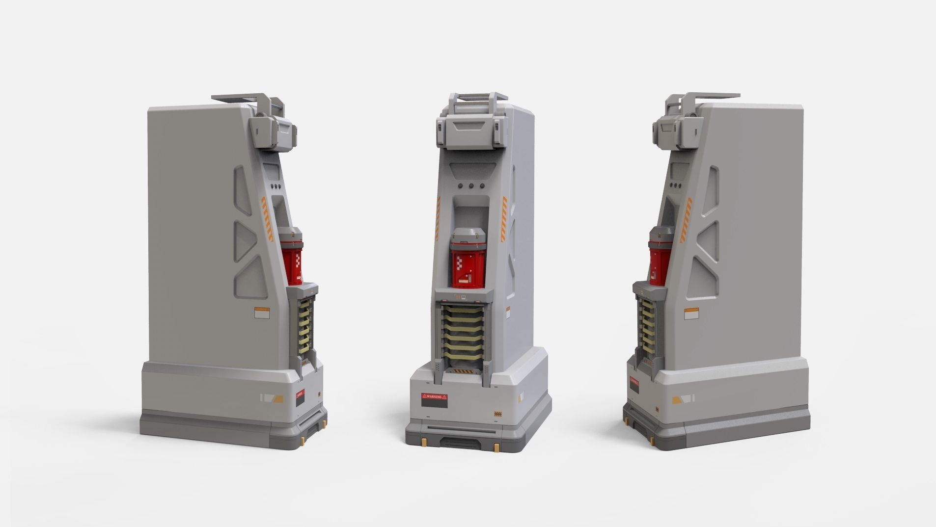 sci-fi Architecture kitbash 48 3D model_9