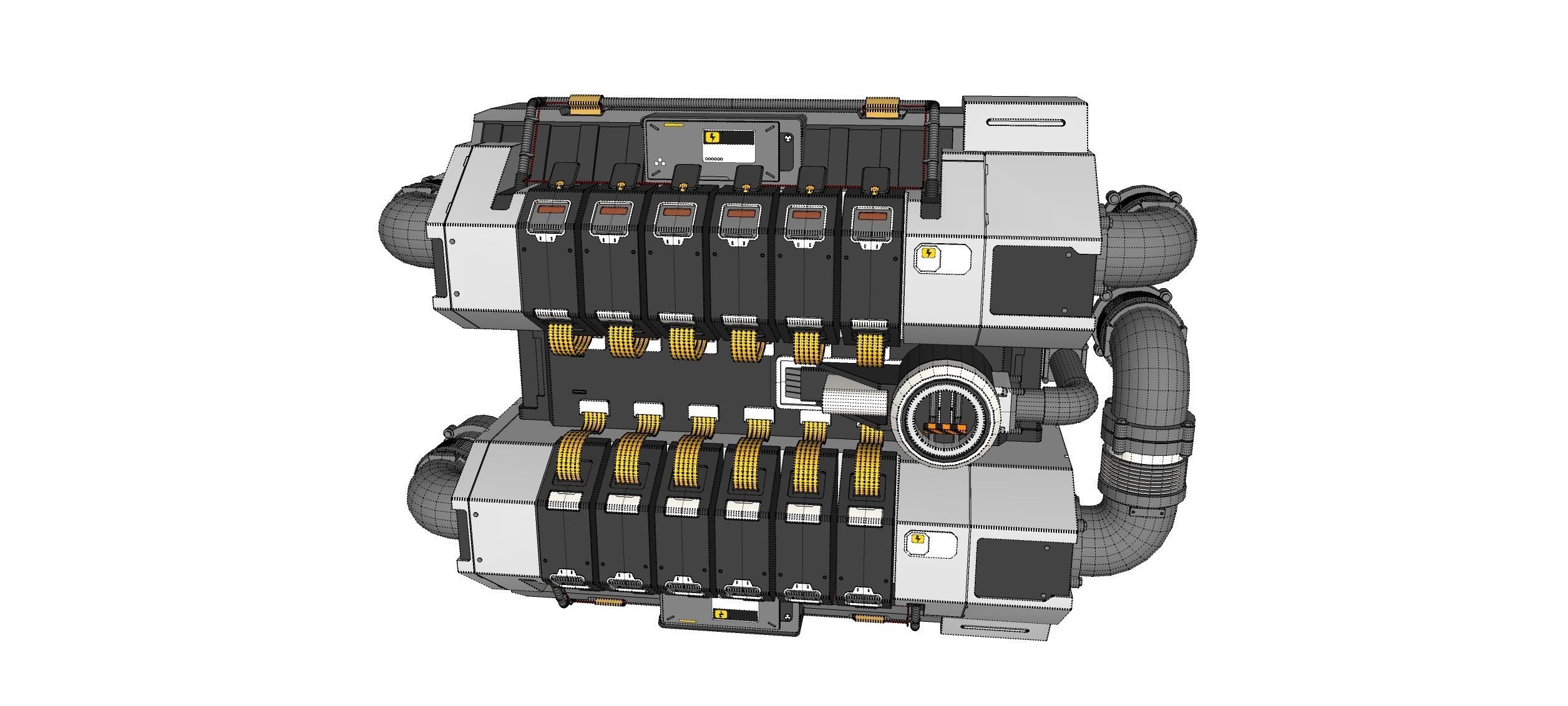 sci-fi Architecture kitbash 48 3D model_21