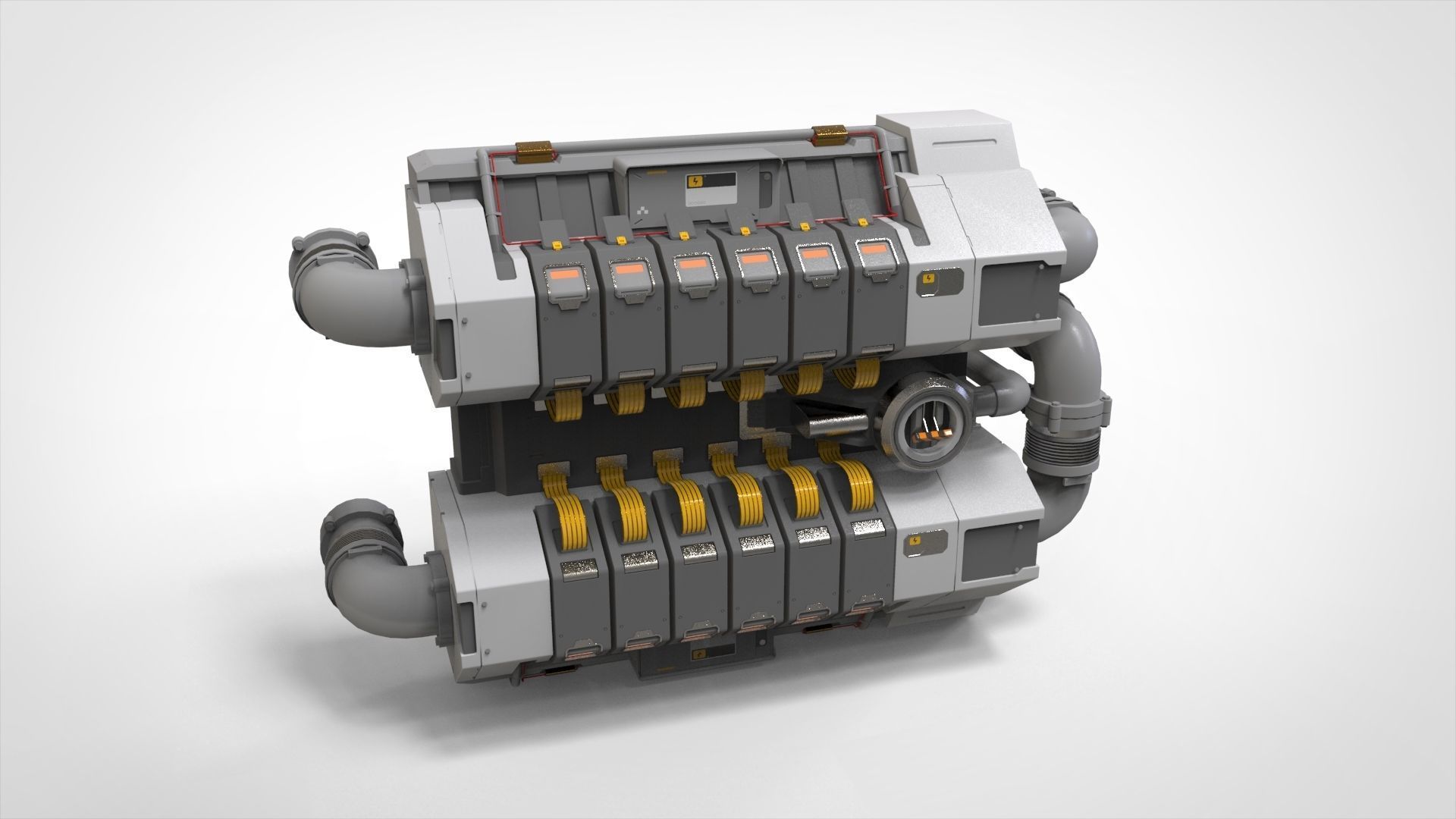 sci-fi Architecture kitbash 48 3D model_4