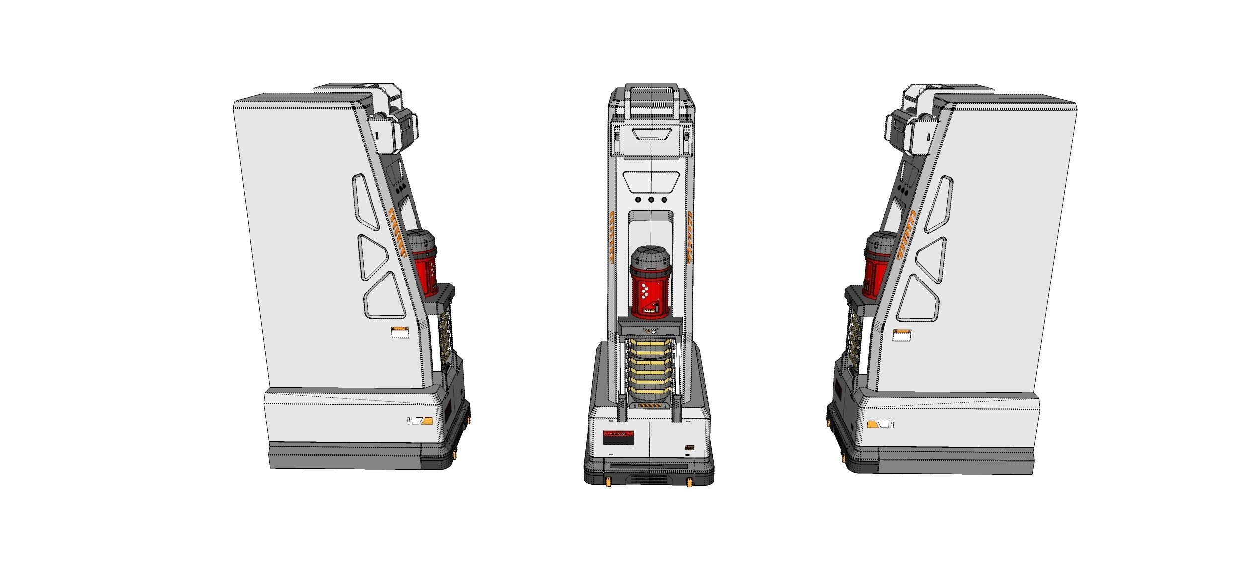 sci-fi Architecture kitbash 48 3D model_25