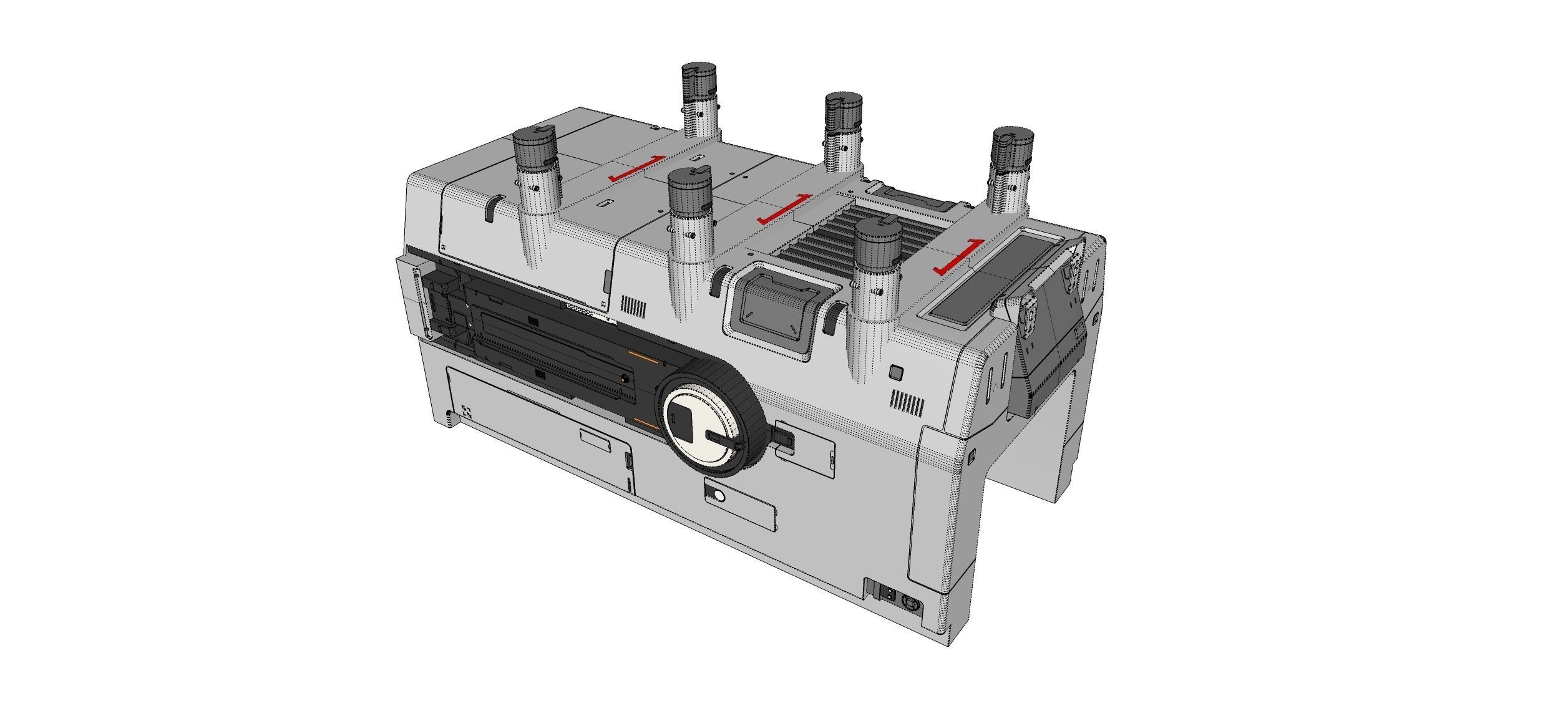 sci-fi Architecture kitbash 48 3D model_29