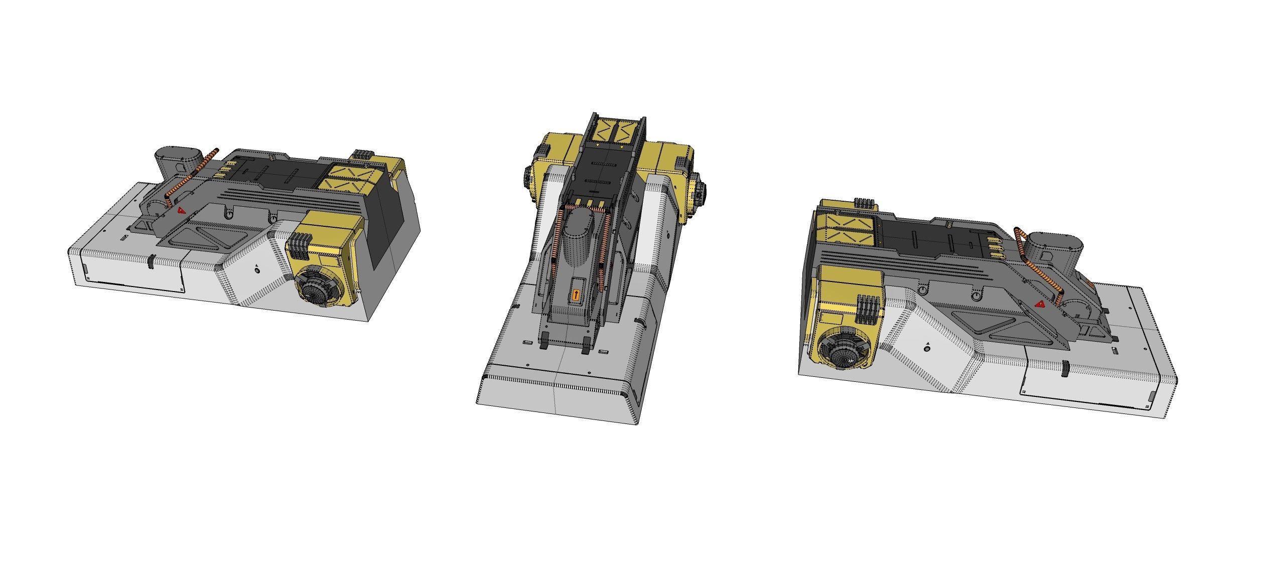 sci-fi Architecture kitbash 48 3D model_28