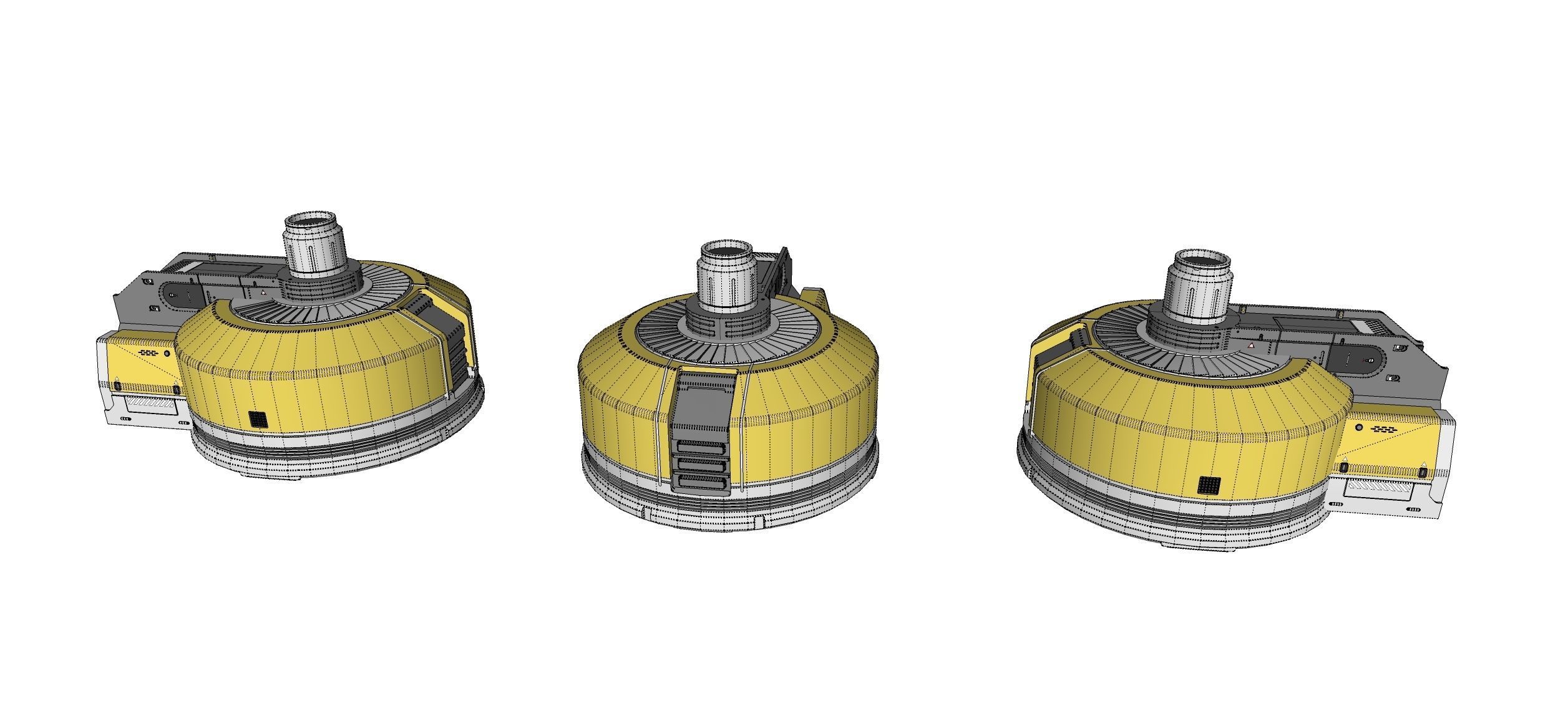 sci-fi Architecture kitbash 48 3D model_26