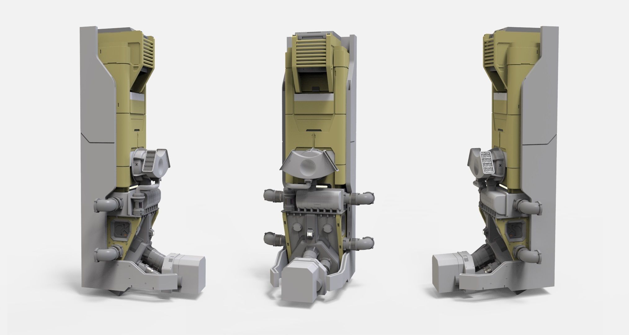 sci-fi Architecture kitbash 48 3D model_2