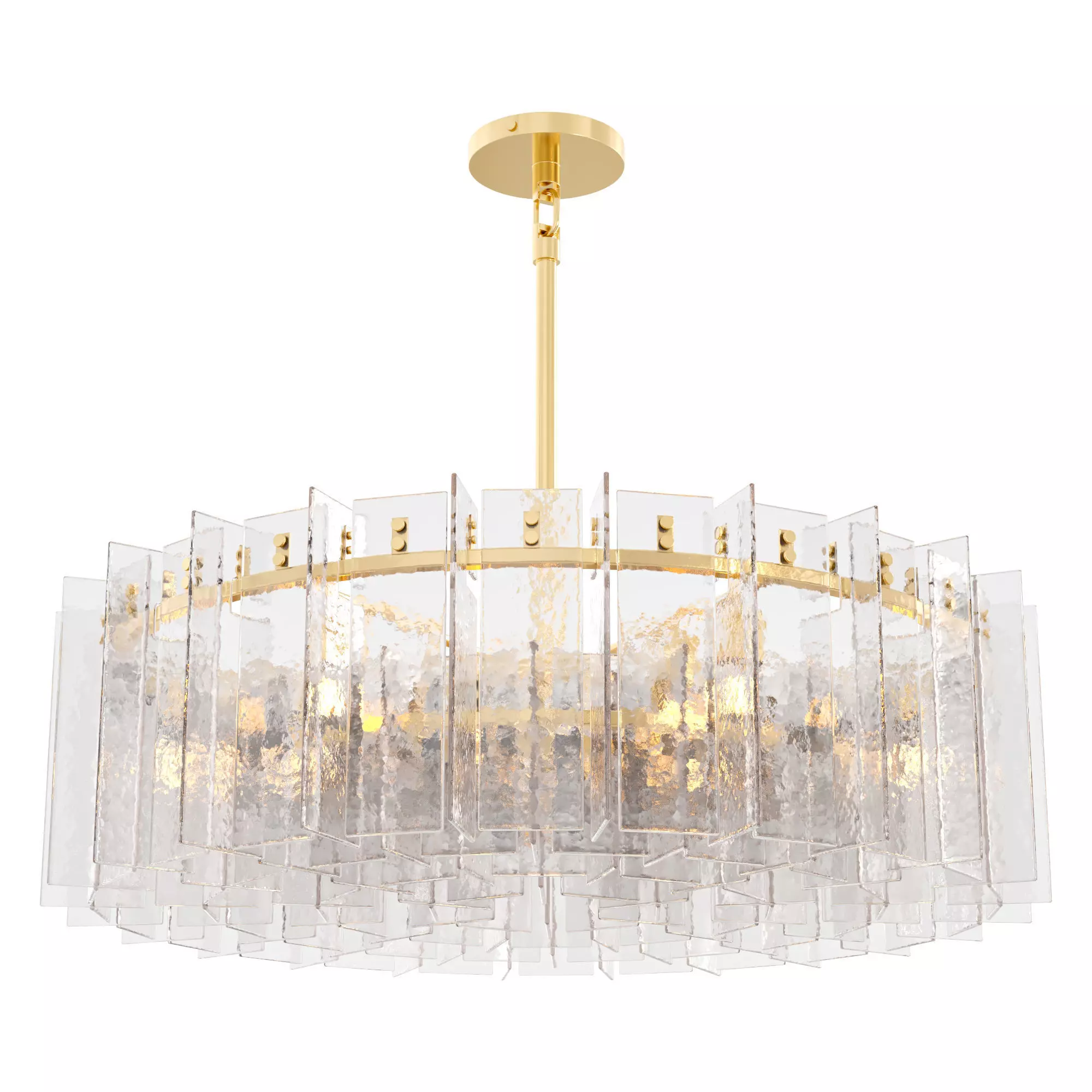 RH LATTICE ROUND CHANDELIER 3D model_0