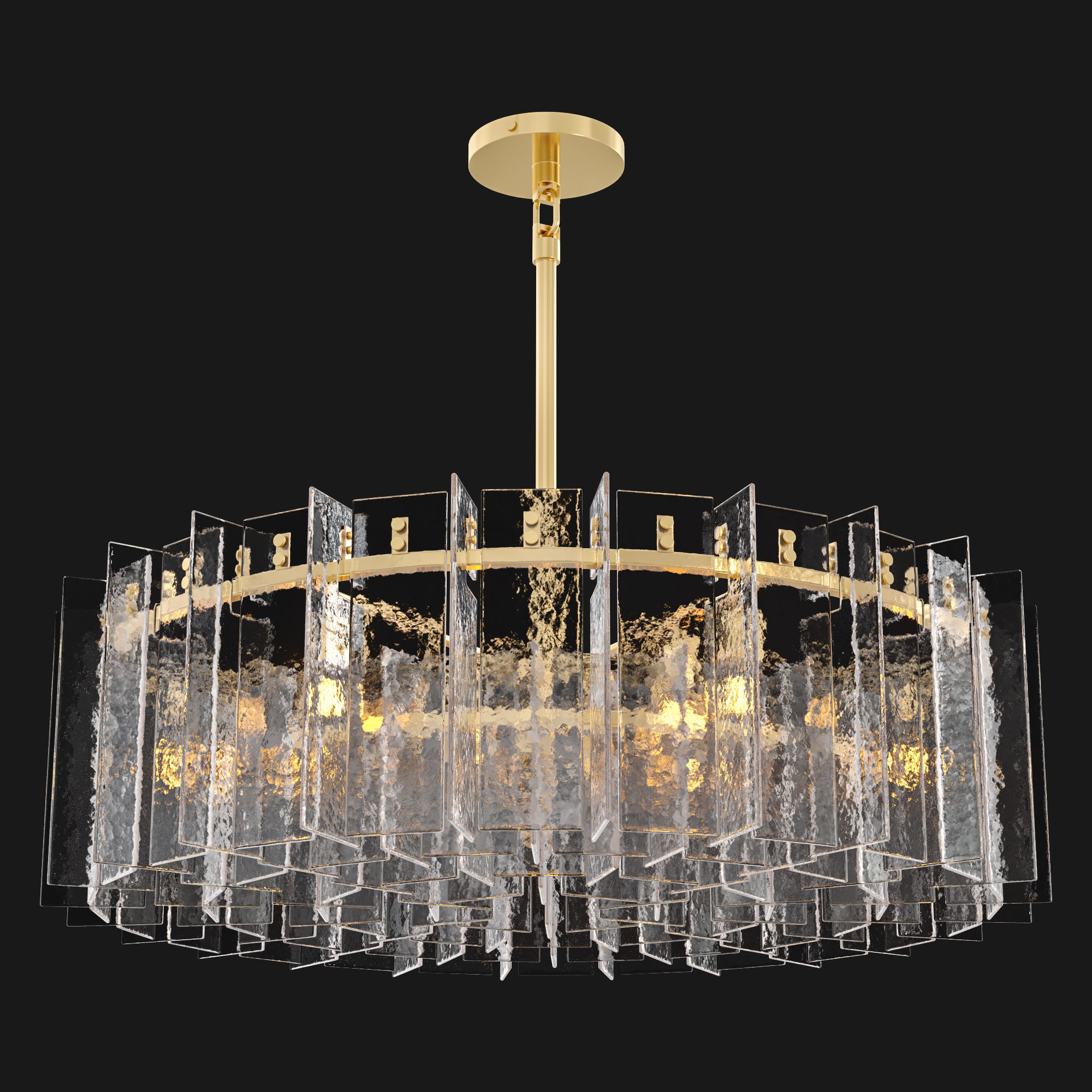 RH LATTICE ROUND CHANDELIER 3D model_1