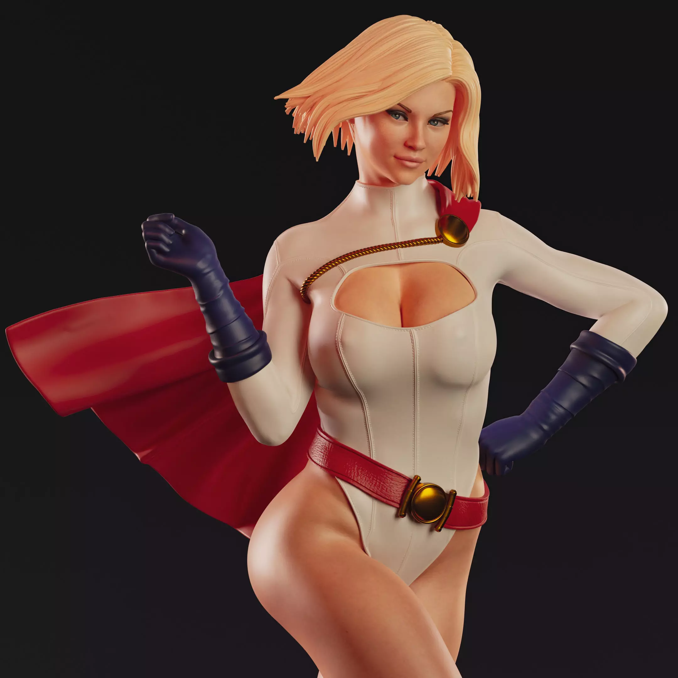 Powergirl 3D print model