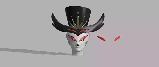 Stolas mask and hat - Helluva Boss 3D print model